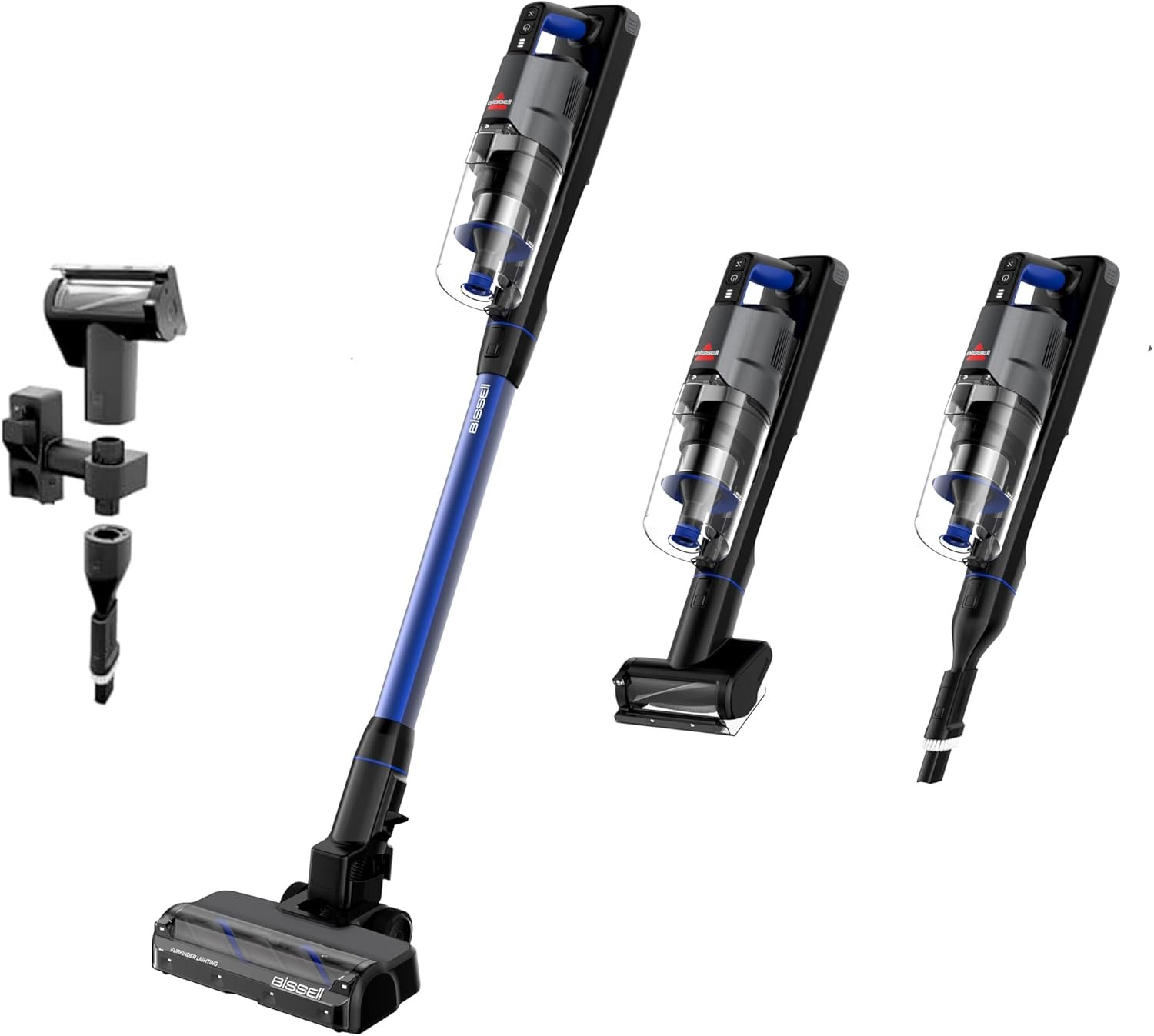 BISSELL PowerClean FurFinder cordless stick vacuum with pet tools