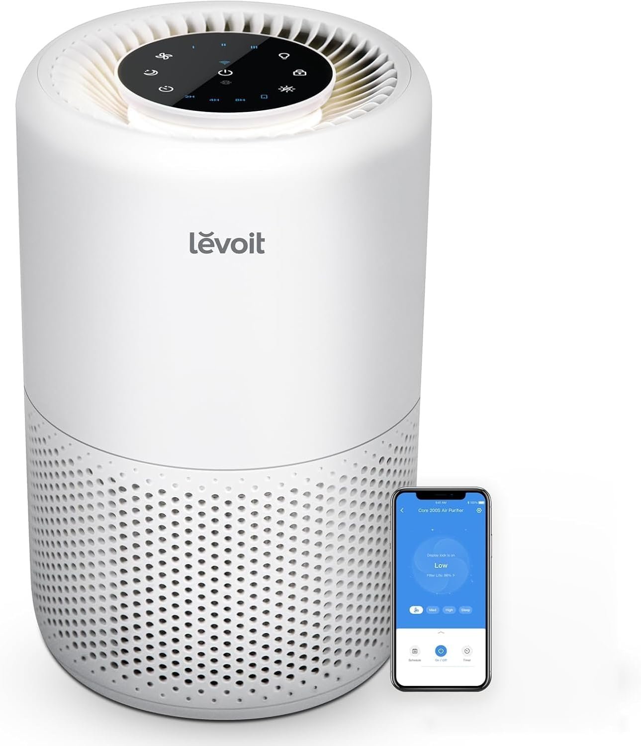 LEVOIT Core 200S-P smart air purifier for bedrooms and small rooms