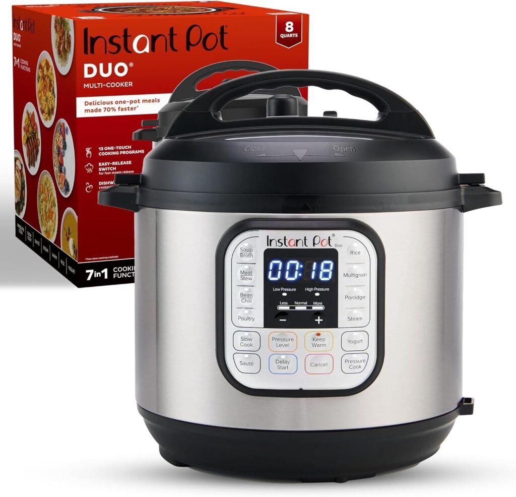 Instant Pot Duo 8-quart 7-in-1 pressure cooker for meal prep