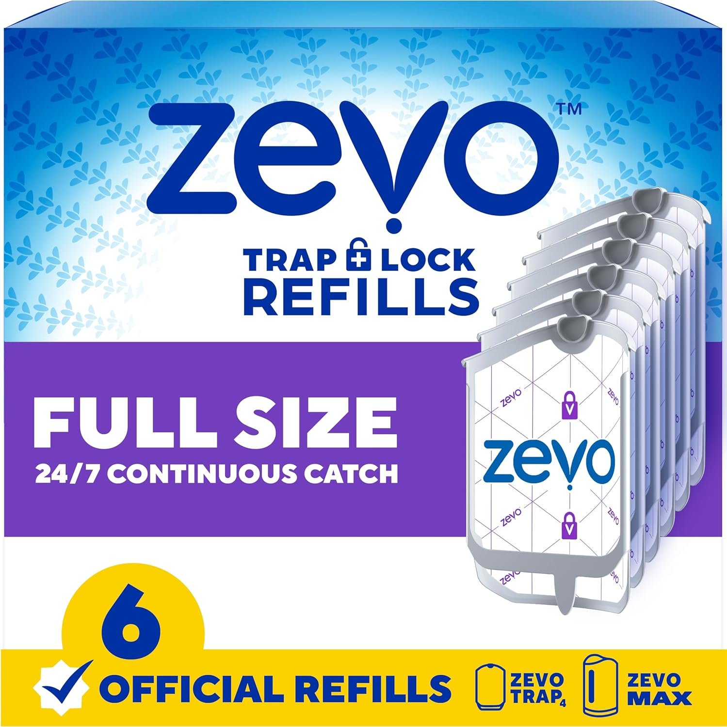 Zevo plug-in flying insect trap with refills for indoor use