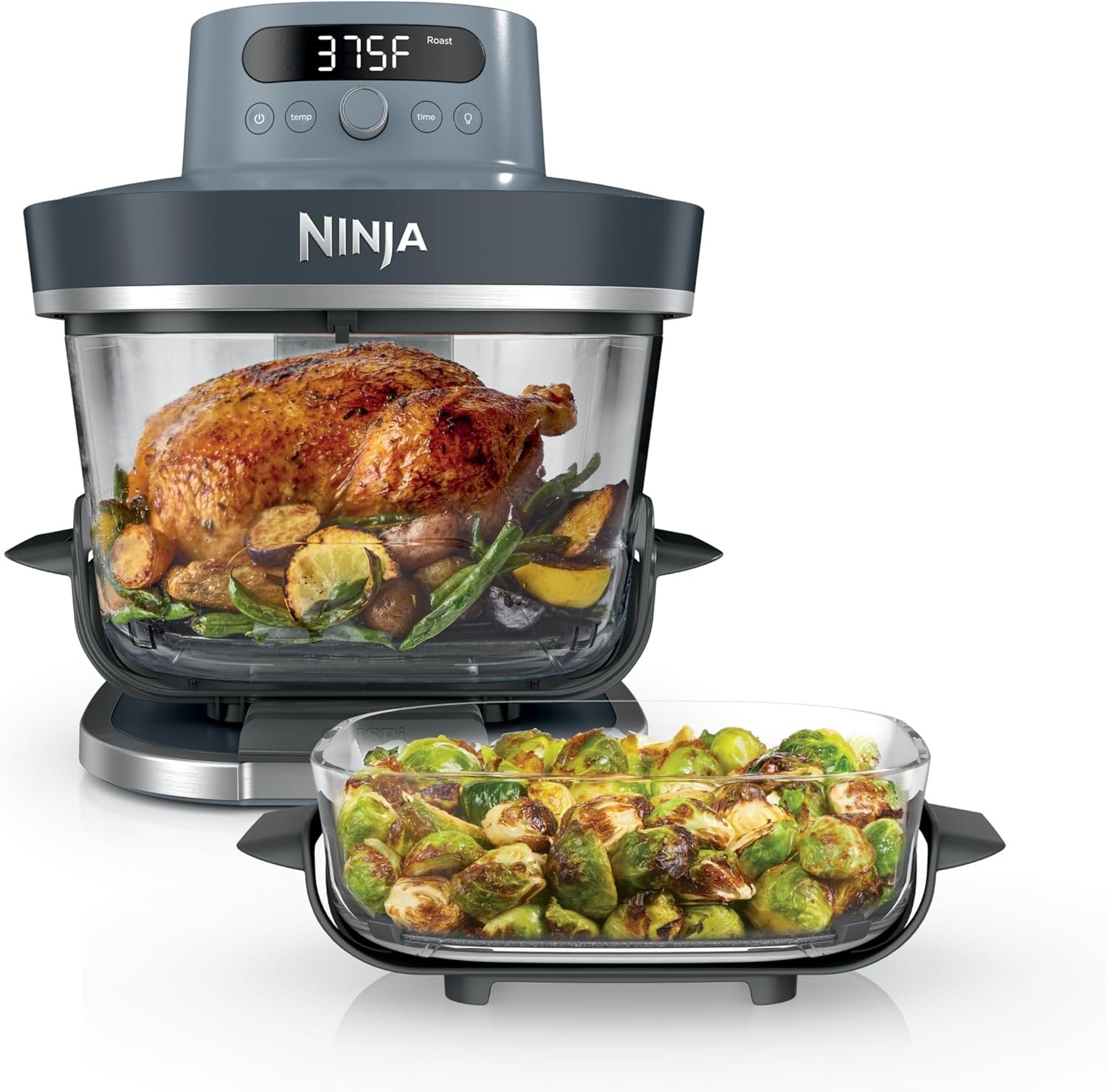 Ninja Crispi glass air fryer portable — best compact air fryer for small family kitchen