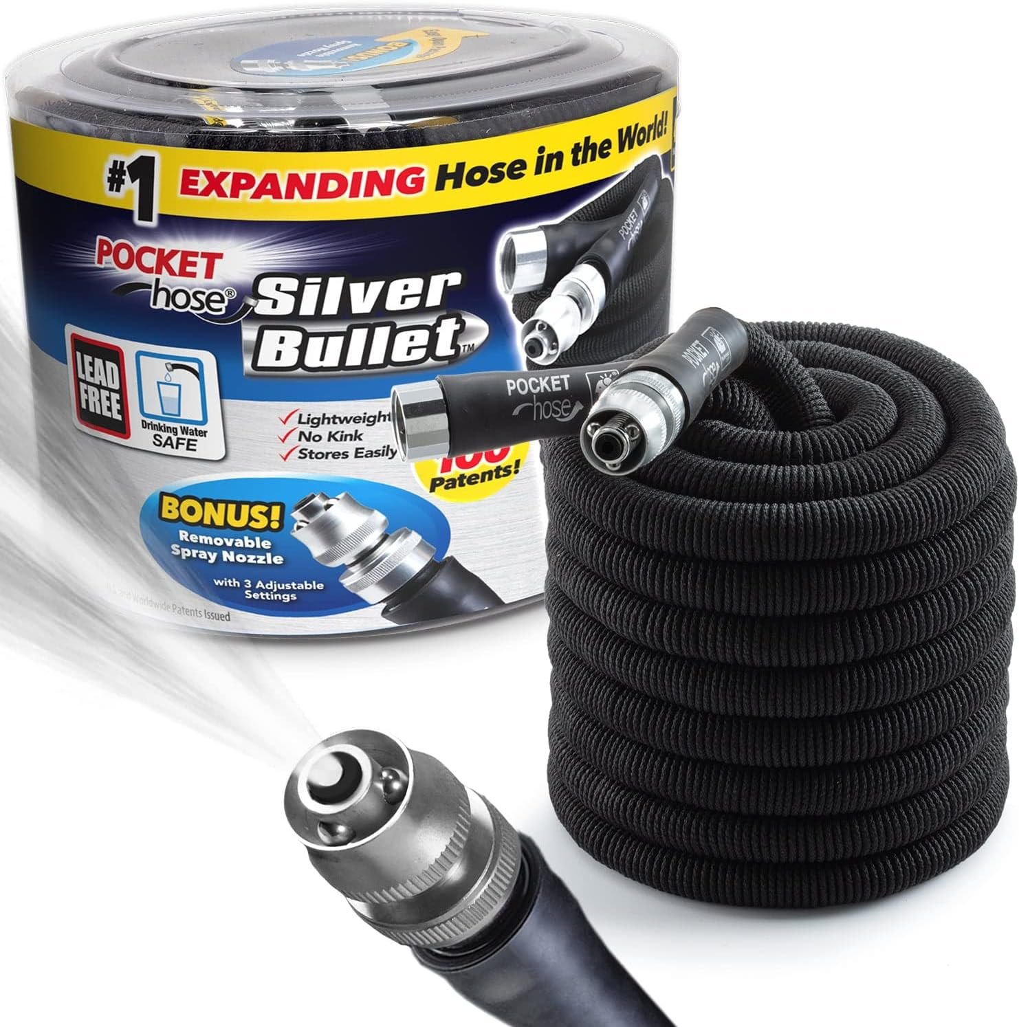 Pocket Hose Silver Bullet