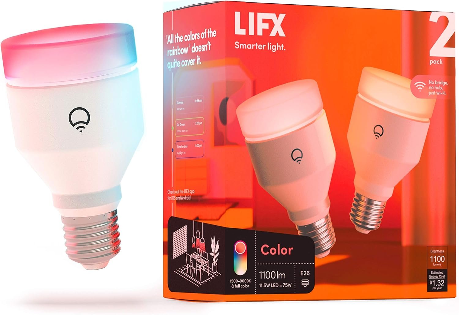 LIFX Color A19 Smart Bulb