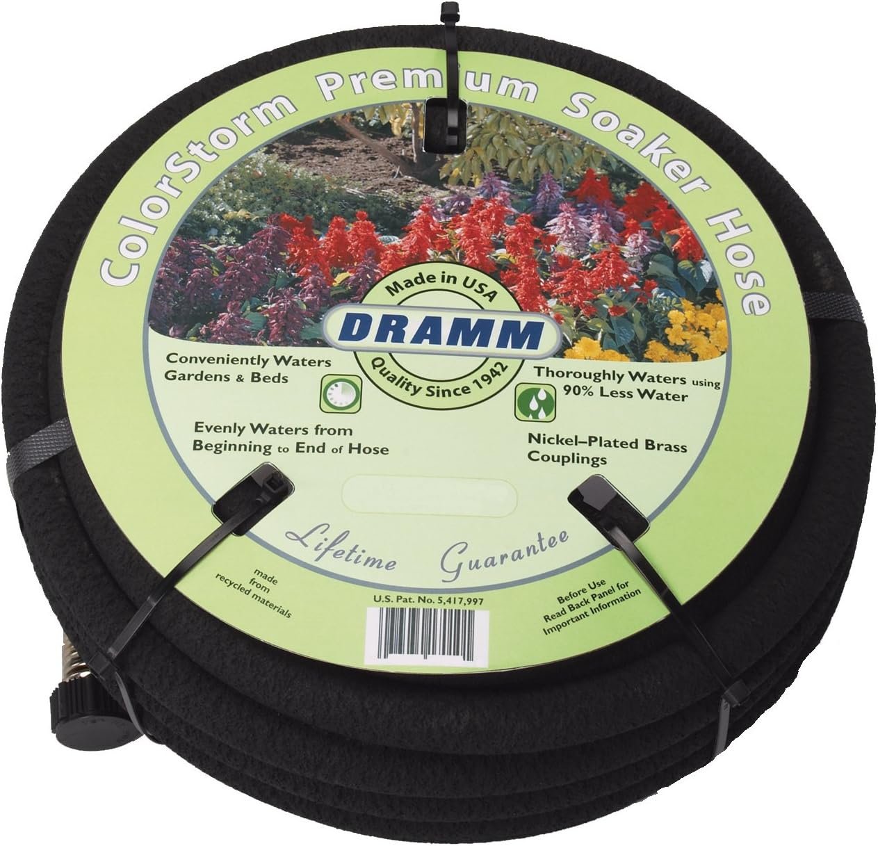 Dramm ColorStorm Soaker Hose 50ft — best premium soaker hose for vegetable garden professional grade