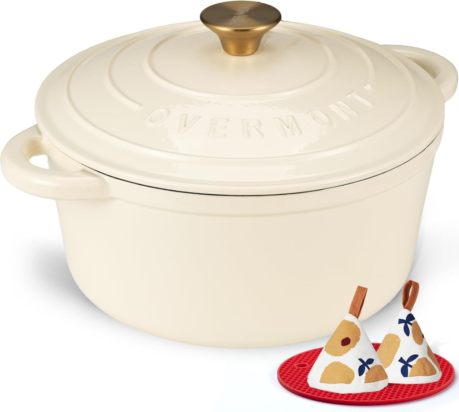 Overmont Enameled Cast Iron Dutch Oven — premium Easter gifts for home cooks
