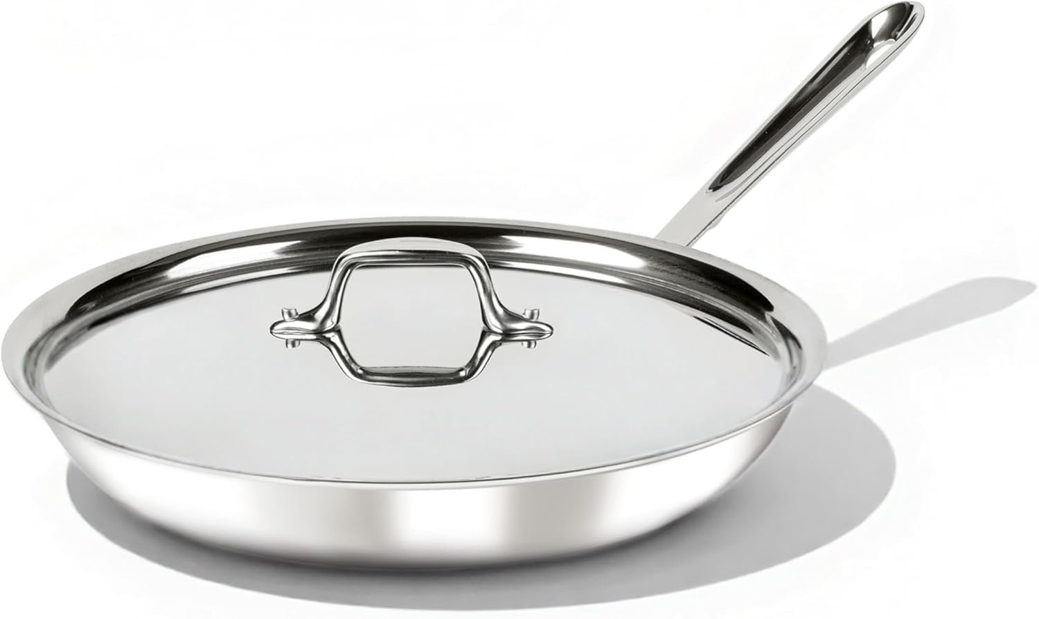All-Clad D3 Stainless Steel Fry Pan — non-toxic cookware PFAS-free high heat