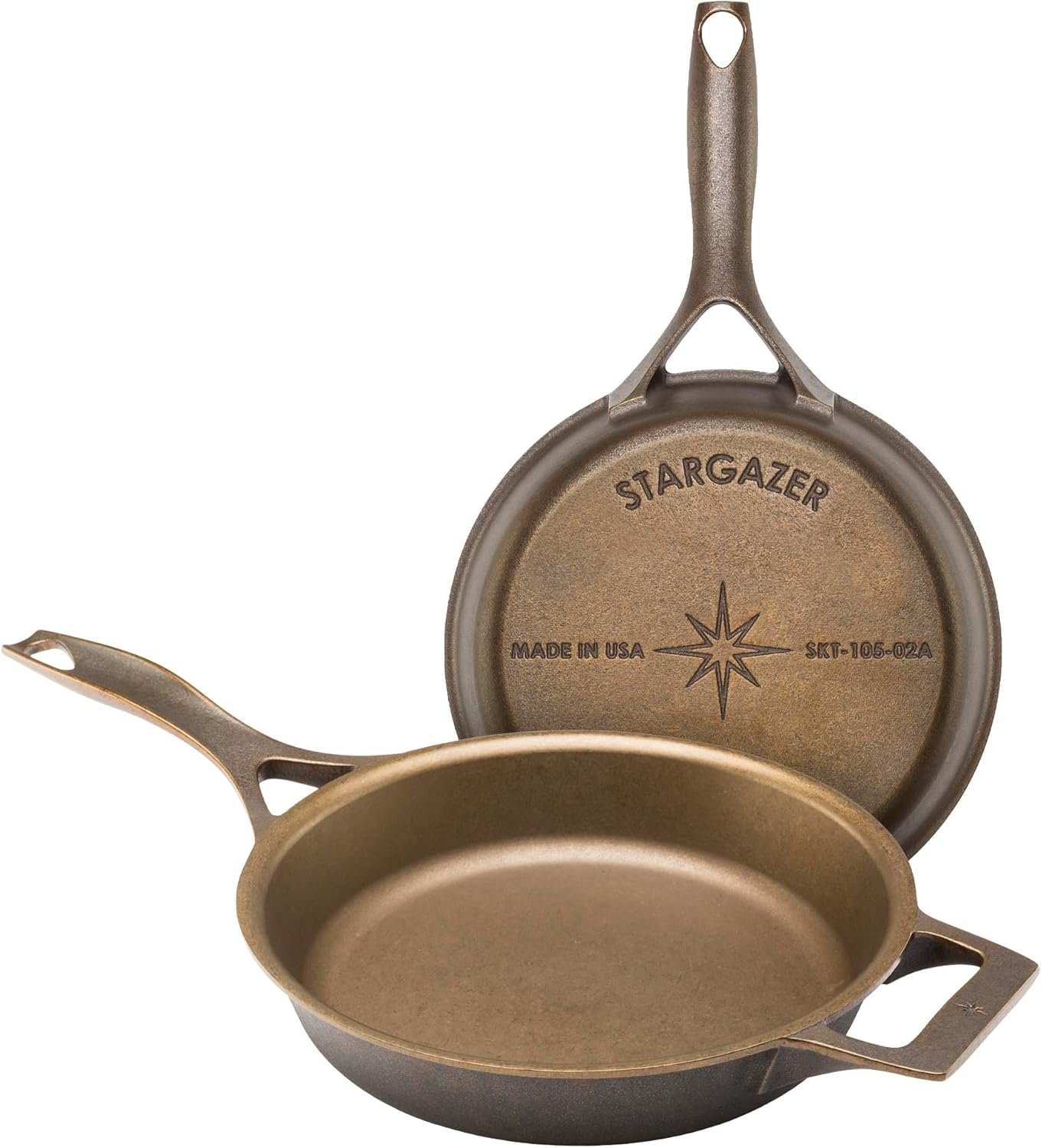 Stargazer Cast Iron Skillet — non toxic cookware gift premium cast iron pick