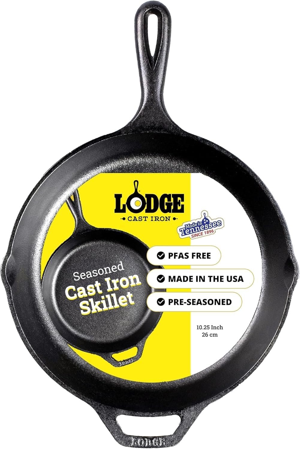 Lodge Cast Iron Skillet — ceramic cookware safe non-toxic alternative no coatings