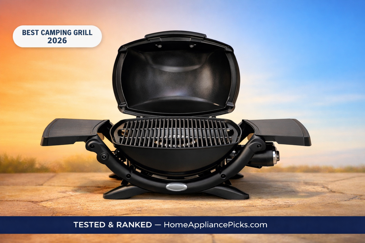 Weber Q1200 — best portable grill for camping gas propane outdoor