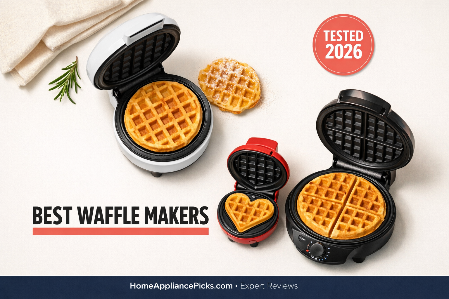 7 best waffle makers 2026 ranked from $12 to $60 — tested by HomeAppliancePicks