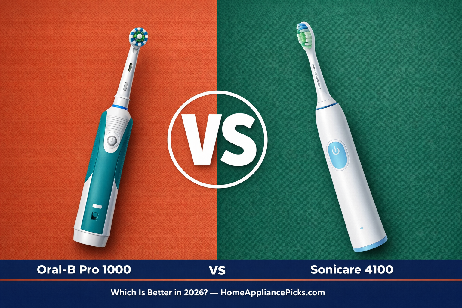Oral-B Pro 1000 vs Sonicare 4100 (2026): Which Wins?