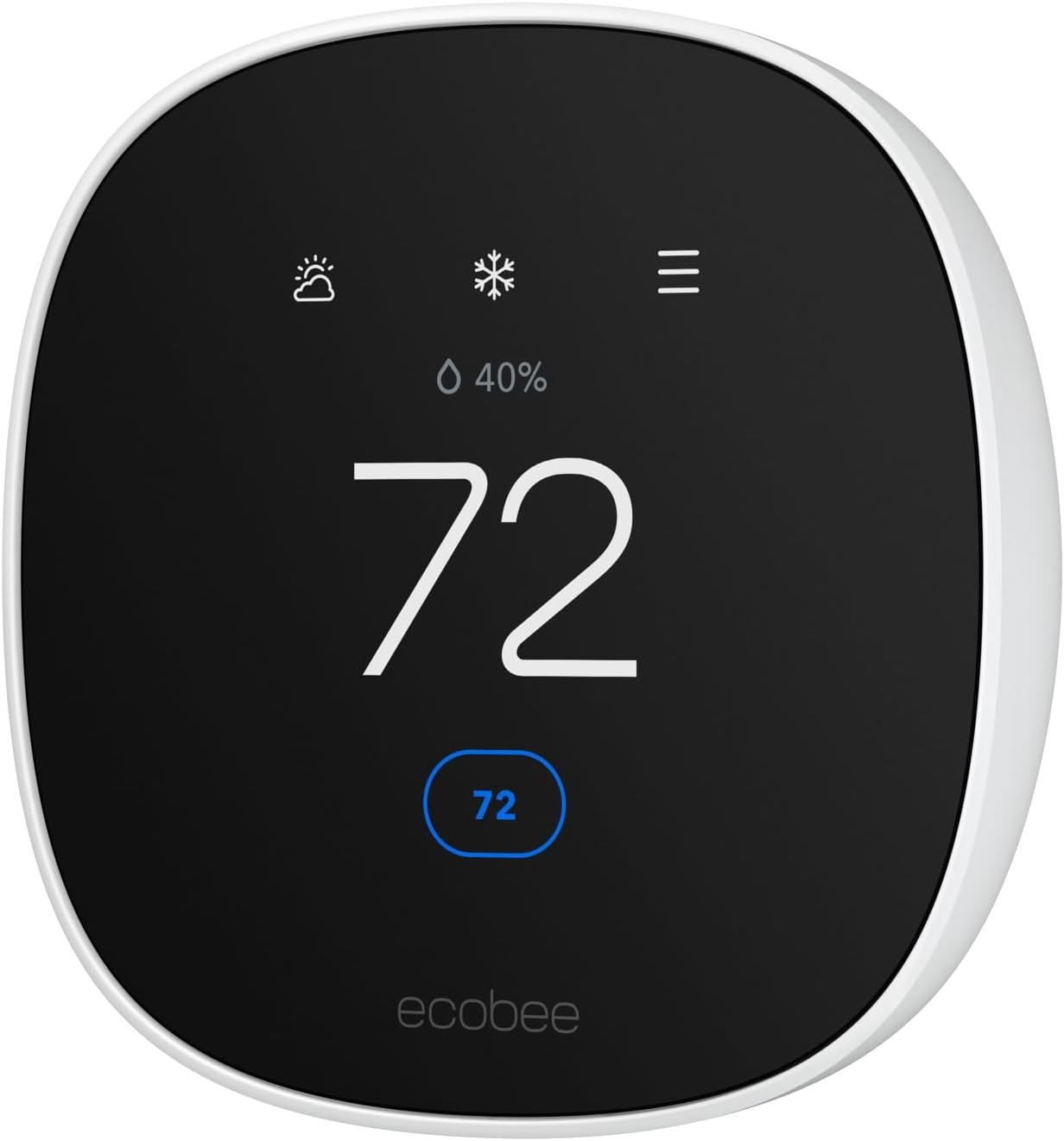 Ecobee SmartThermostat Essential — no c wire smart thermostat with Power Extender Kit included
