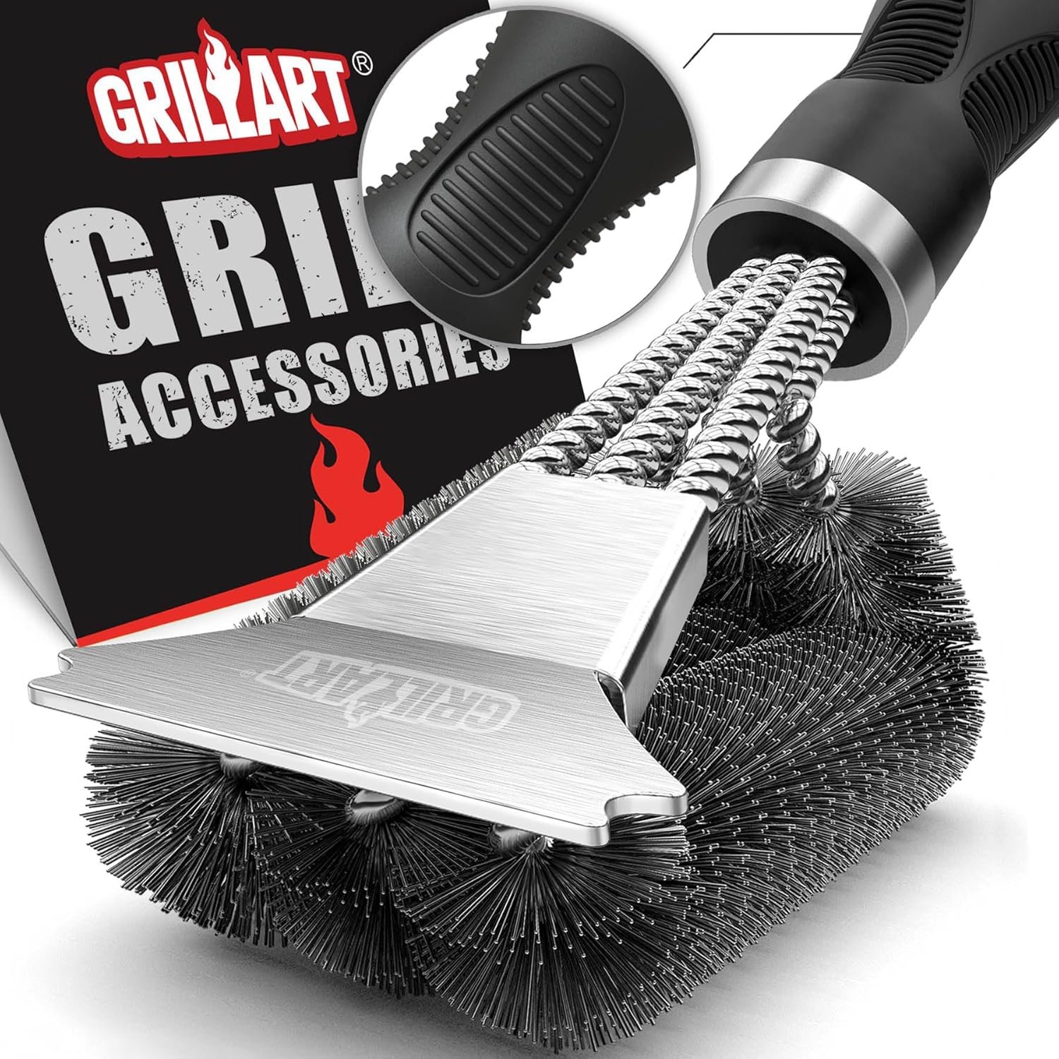GRILLART Grill Brush and Scraper — budget Father's Day Gifts for grillers