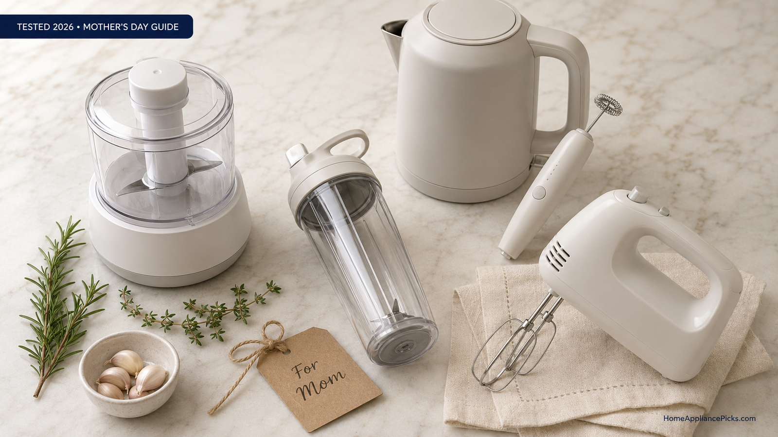 mothers day gifts under 50 — best kitchen picks tested food processor blender mixer kettle frother