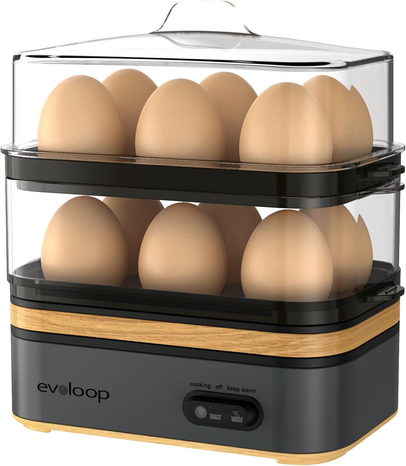 Evoloop Rapid Egg Cooker 12-Egg — best egg cooker for large batches