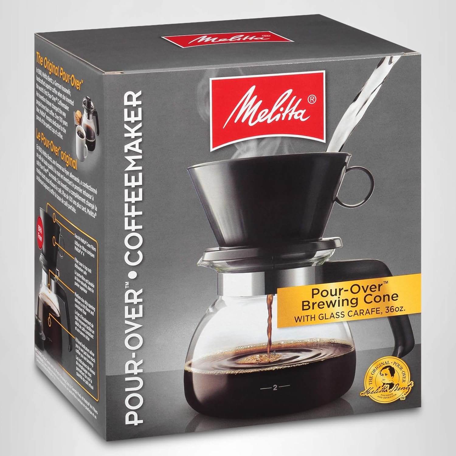 Melitta Porcelain Pour-Over — non-toxic coffee maker best budget pick