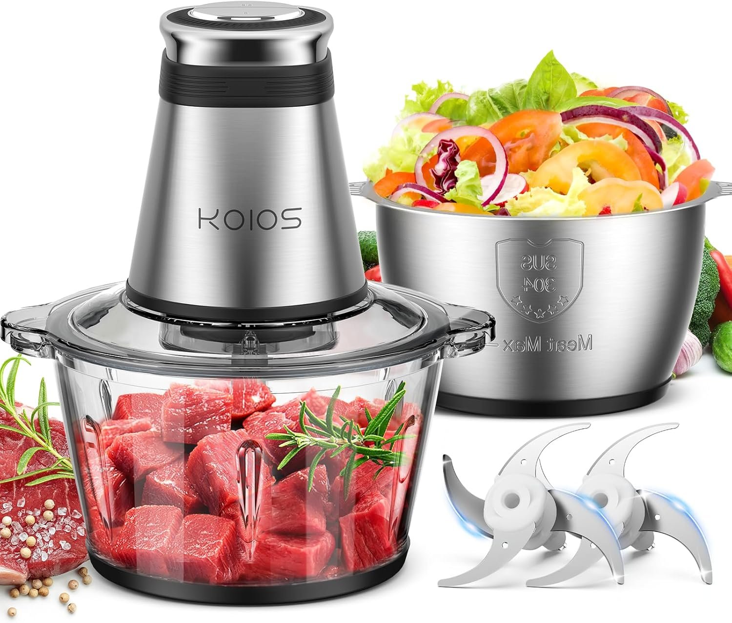 KOIOS Food Processor — non-toxic food processor best for tough ingredients