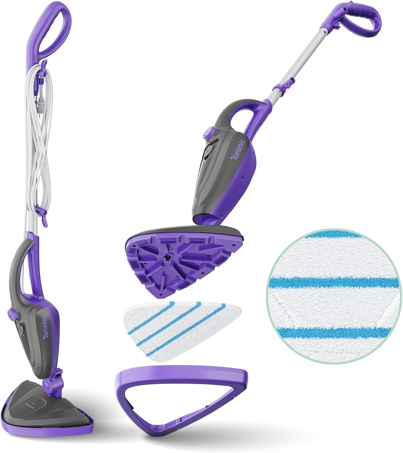 Turonic ST3 — steam mop for laminate floors low moisture pick